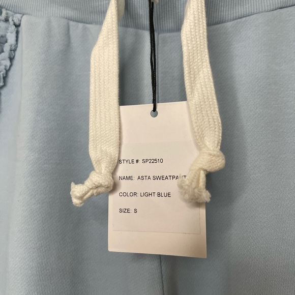 Generation Love Astra Ruffle Blue Sweatpants - Picture 6 of 7